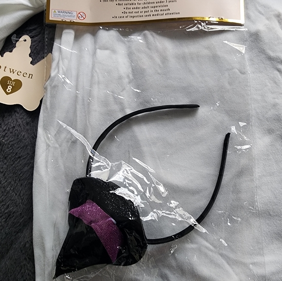 NWT - Halloween Unicorn long sleeve tee with matching headband - Picture 7 of 7